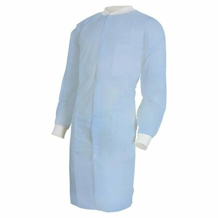 MCKESSON Lab Coat, Small / Medium, Blue, 30PK 34141200